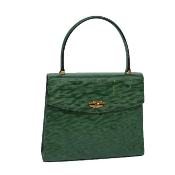 LOUIS VUITTON Epi Malesherbes Hand Bag Green - Picture 11 of 16